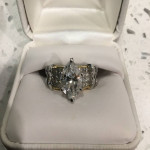 Custom Design 3.07 Carat Center Stone…Marquise Cut GIA Certified - $22