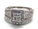 Ladies Diamond/10K White Gold Wedding Set