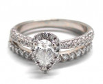 Ladies Diamond/14K White Gold Wedding Set