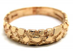 Mens 14K Nugget-Style Band