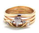 Ladies Diamond/14K Gold Wedding Set