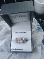 Never worn female diamond bridal rings