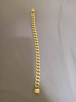 9 inch men's bracelet- 10 K