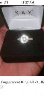 Diamond ring paid $3899 retails for $4899 all receipts will be provid