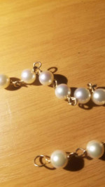 14K 7" Pearl Bracelet.