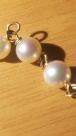 14K 7" Pearl Bracelet.