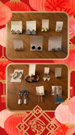 Various Fashionable Earrings for Pierced Ears - $5.00 a Piece