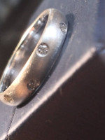 Signed BONA LEVY 18KWG Diamond Band rings PD $3700 each