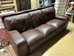 Brown Leather Sofa