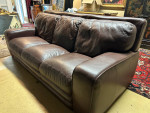 Brown Leather Sofa