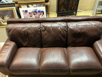 Brown Leather Sofa