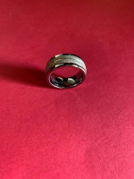 MR RING Men's BAND  Tungsten Carbide 925 Brushed Finish