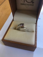 Pink Sapphire White Gold Ring