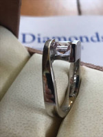 Pink Sapphire White Gold Ring