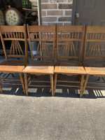 4 matching antique chairs