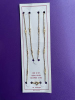 Gold Filled 12K Necklace Link Chain 18” Long w/Filigree Links