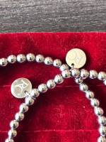 * (2) Rustic Cuff Silver Mini Ireland Stretch Bracelets *