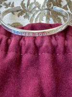 * Rustic Cuff silver mini "BOOMER SOONER" cuff bracelet * New w/RC Bag