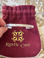 * Rustic Cuff silver mini "BOOMER SOONER" cuff bracelet * New w/RC Bag