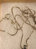 * Beautiful Handmade Glass Pendant on 18" sterling silver chain *