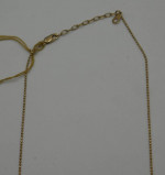 14KT YELLOW GOLD NECKLACE WITH CHARMS ELEPHANT. EYE, FLOWER , HORSESHO