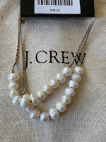 Pearls are in! * J.Crew set of Freshwater Pearl/Gold Bracelets * New