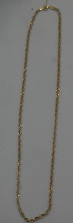 10kt yellow gold 24 inches long chain 7.6 grams 3mm wide