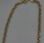 10kt yellow gold 24 inches long chain 7.6 grams 3mm wide