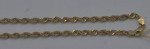 10kt yellow gold 24 inches long chain 7.6 grams 3mm wide