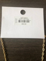 Cute Spring Necklace! Gold Floral and Pink Crystal Necklace from LOFT