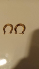 14K GOLD EARRING SET