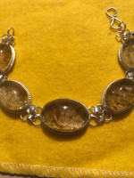 Rutilated Quartz ( pongkham) bracelet