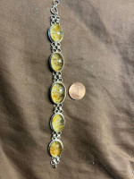Rutilated Quartz ( pongkham) bracelet