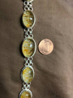 Rutilated Quartz ( pongkham) bracelet