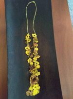 Yellow flower necklace