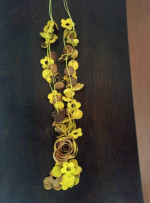 Yellow flower necklace