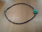 Green blue stone necklace