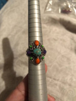 Silver ring  with stone