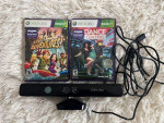 KINECT Microsoft Xbox 360 and 2 Video Games
