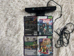 KINECT Microsoft Xbox 360 and 2 Video Games