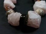 NECKLACE OF ROSE QUARTZ and OTHER BEAUTIFUL MATERIALS
