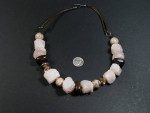 NECKLACE OF ROSE QUARTZ and OTHER BEAUTIFUL MATERIALS