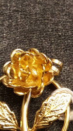 Rose with Stem Pendant by Monri