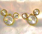 NEW!! Disney Mickey Minnie mouse stud EARRINGS CZ crystals