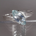 Aquamarine from Tanzania in Sterling