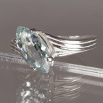 Aquamarine from Tanzania in Sterling