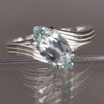 Aquamarine from Tanzania in Sterling