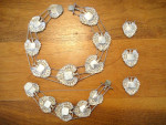 Antique Sterling Silver Butterfly Necklace & Bracelet