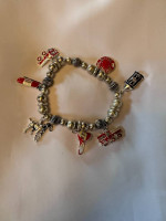 Fire fighter charmed bracelet