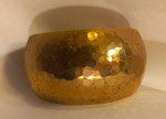 Itaor Hand Hammered Gold Plated Sterling Cuff Bracelet